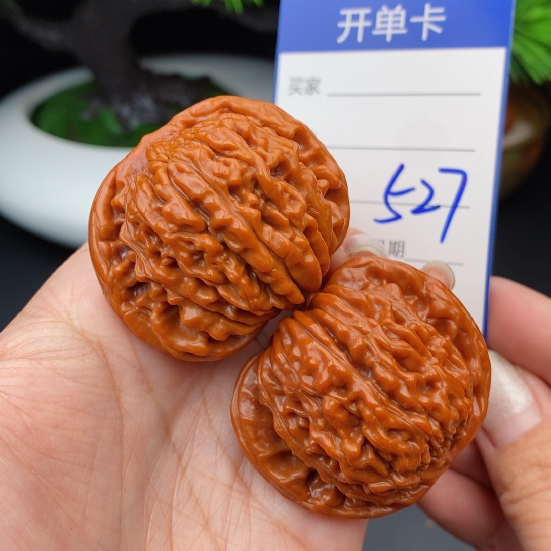 文玩核桃把件45，四座楼527