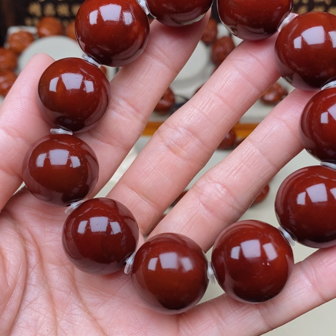 橄榄核吊坠煙*味光珠，