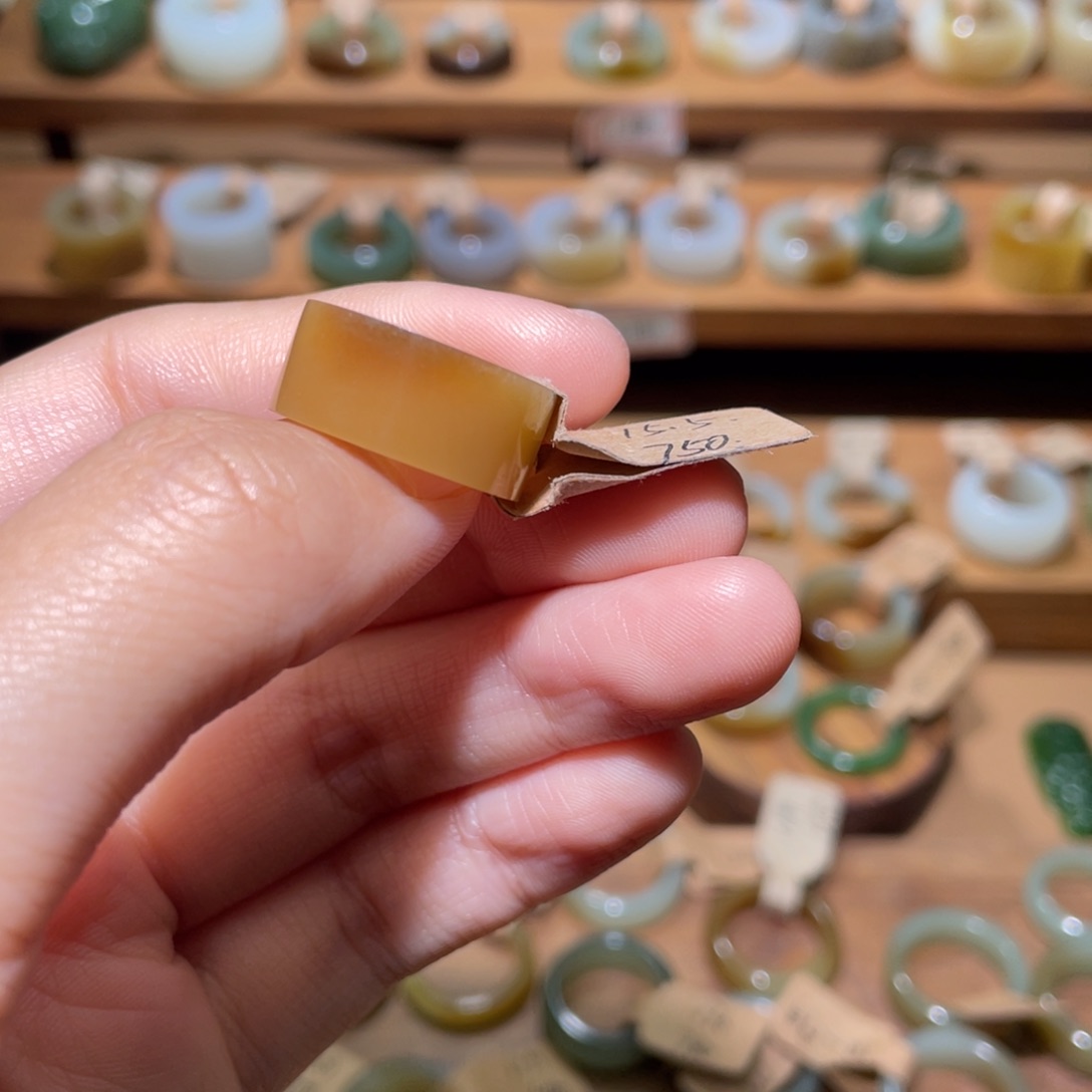 和田玉戒指未镶嵌A**a15.5