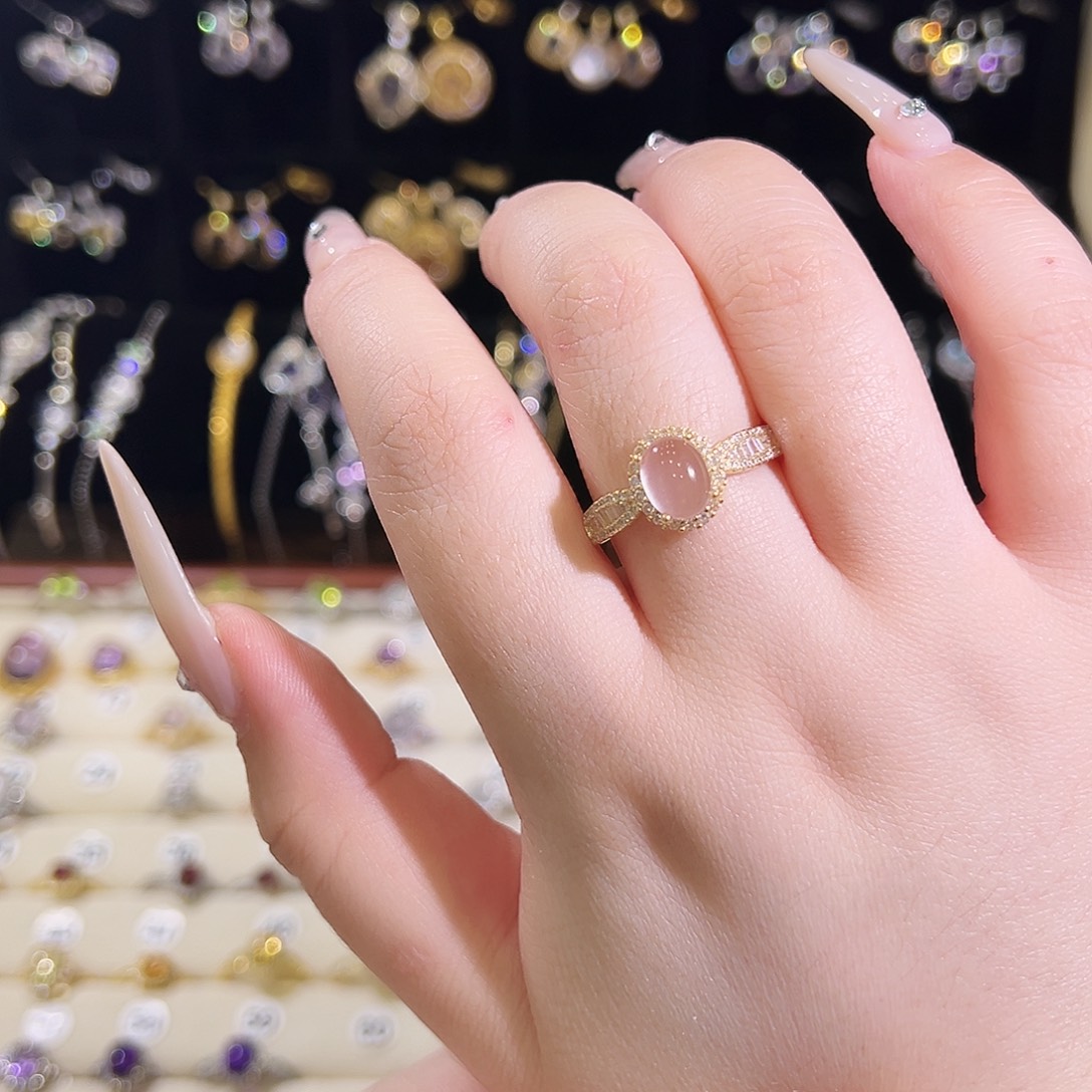 银S925镶嵌水晶戒指