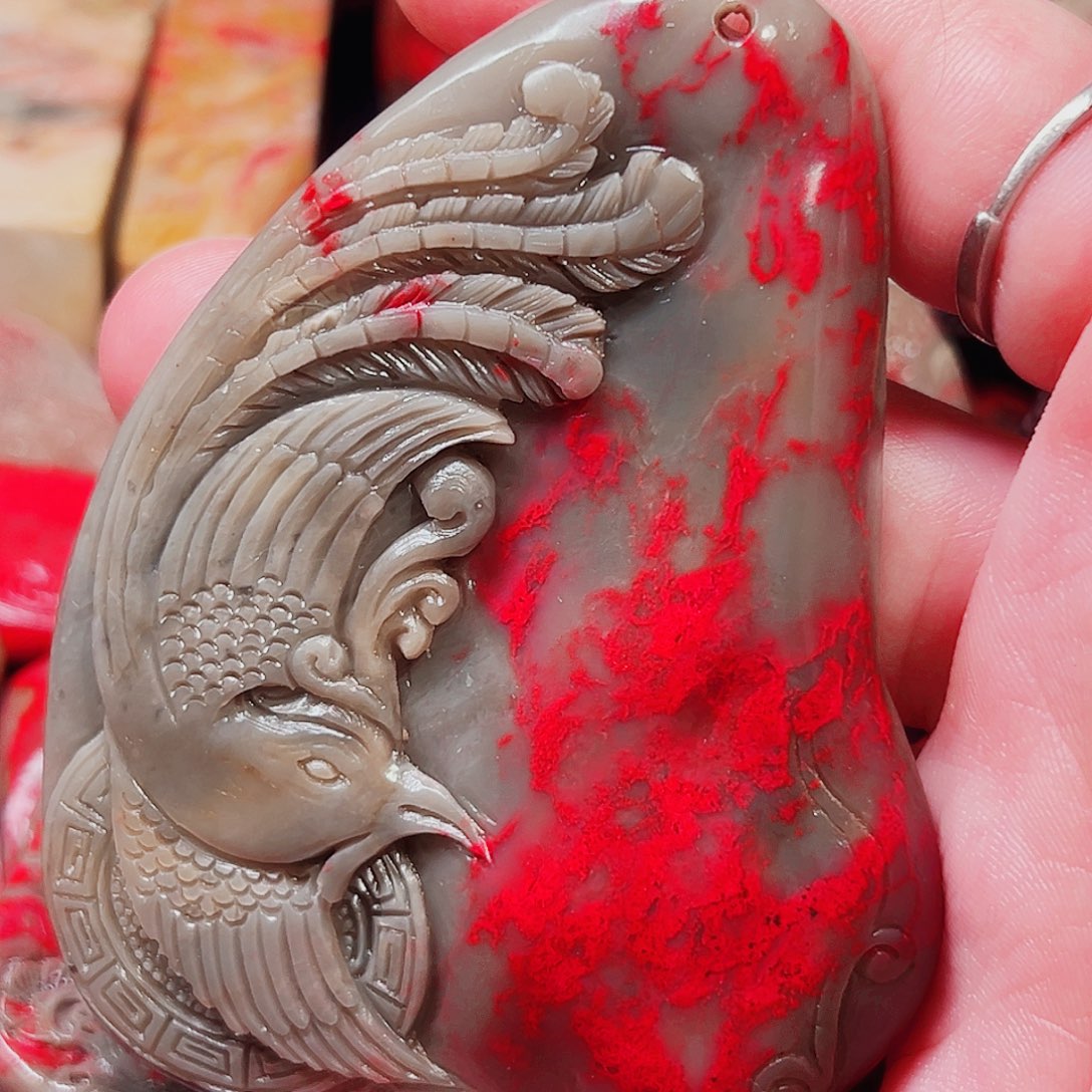 异***客昌化石昌化鸡血石