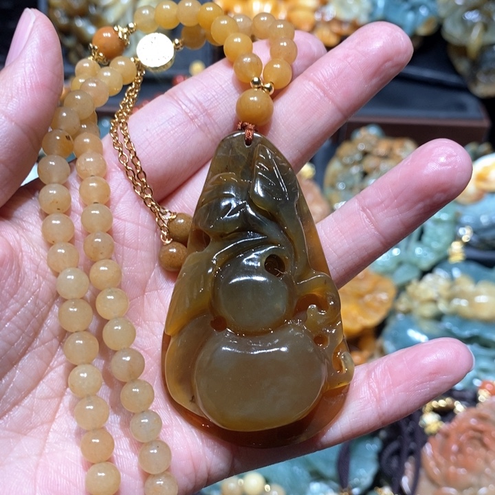 岫玉毛衣链未镶嵌