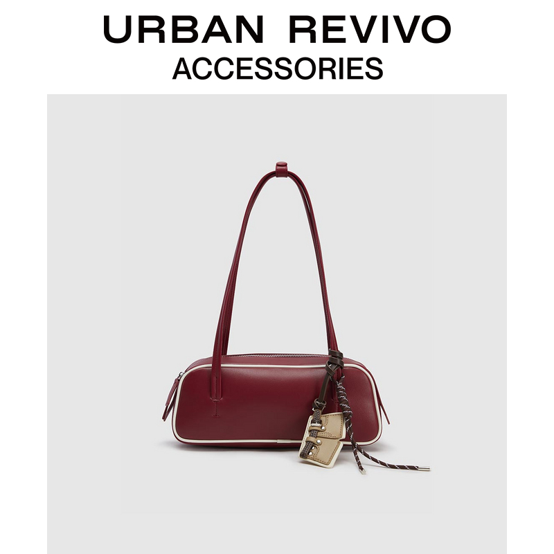 URBAN REVIVO2025夏季新款女士挂件饰波士顿单肩包UAYB50076