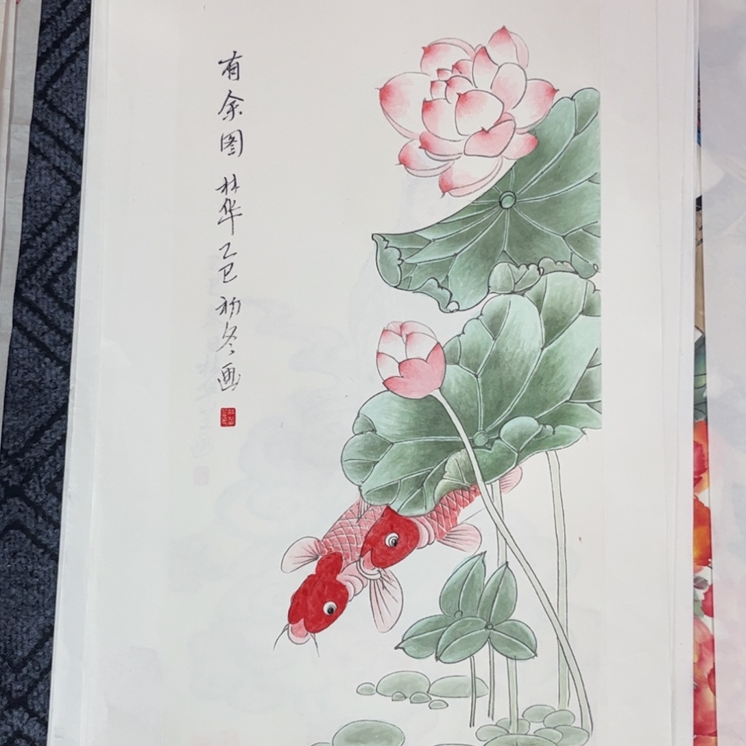 国画四尺四开花鸟m