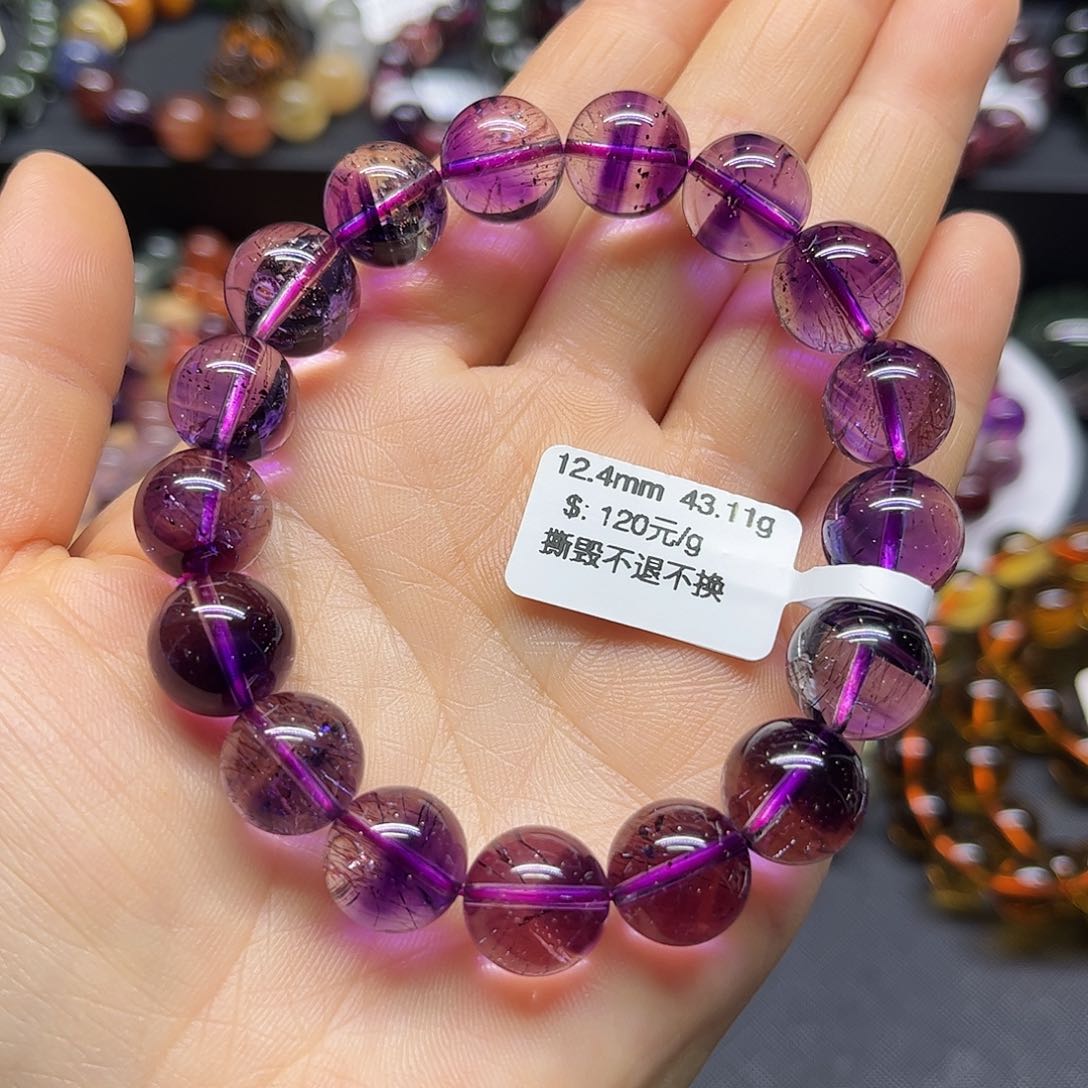 水晶手链未镶嵌天然水晶