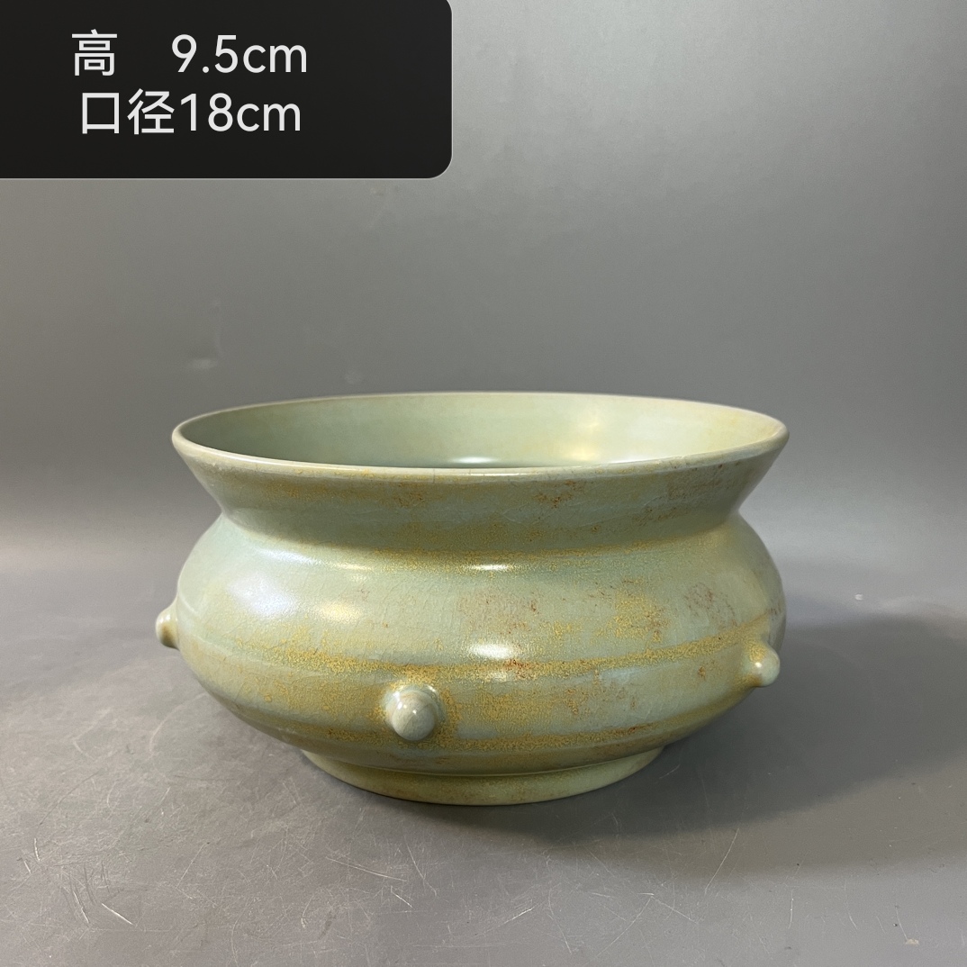 瓷器天青色笔洗摆件