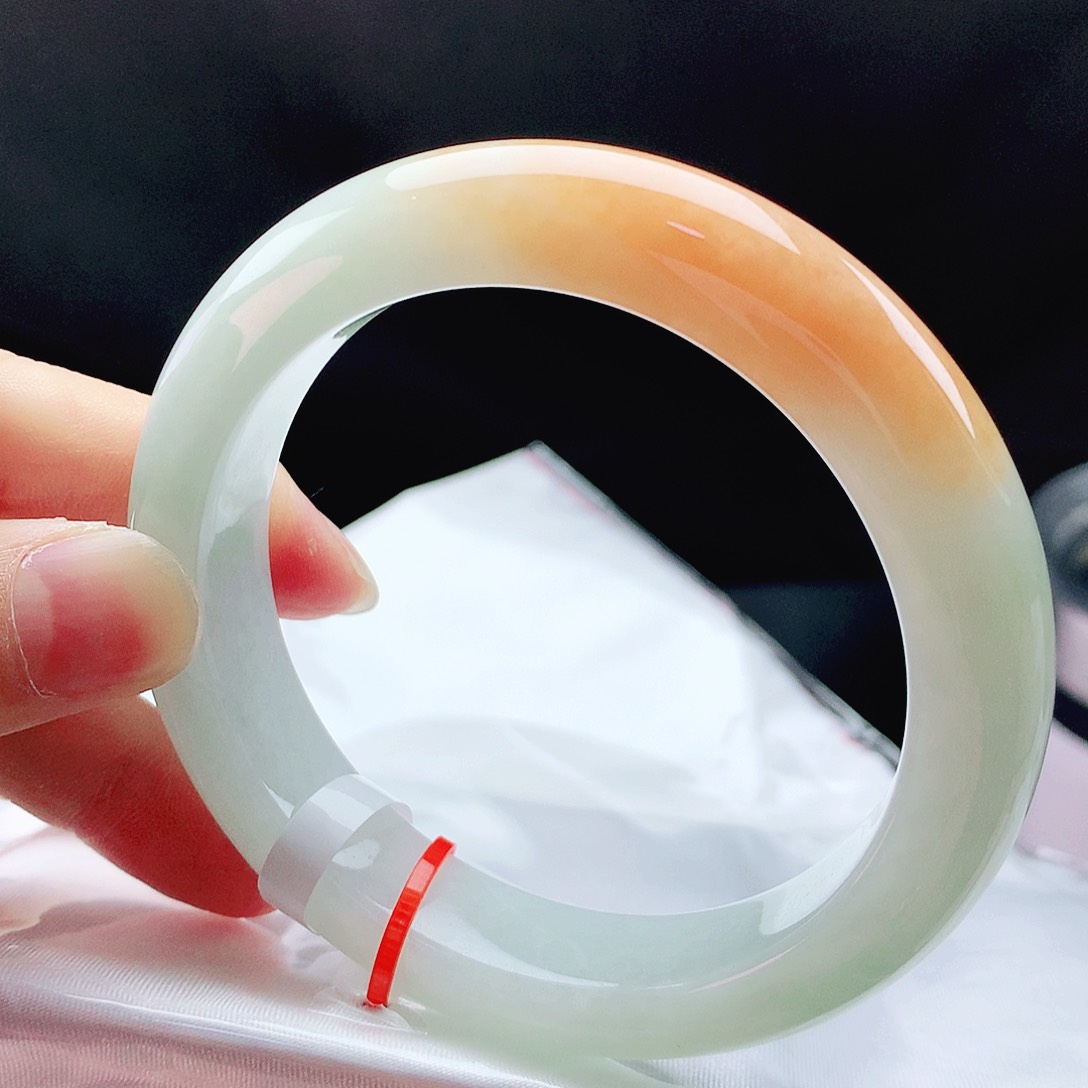 未镶嵌手镯翡翠58冰黄