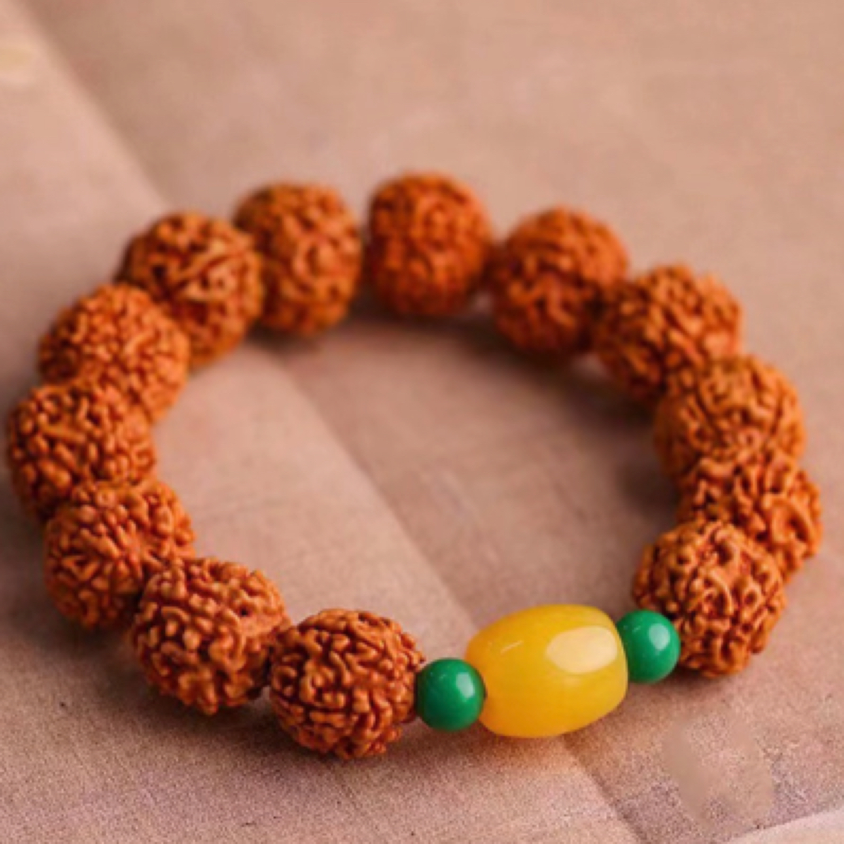 金刚菩提带宝 C985 精美手串 高端文玩手串 挂件 -（无礼盒）