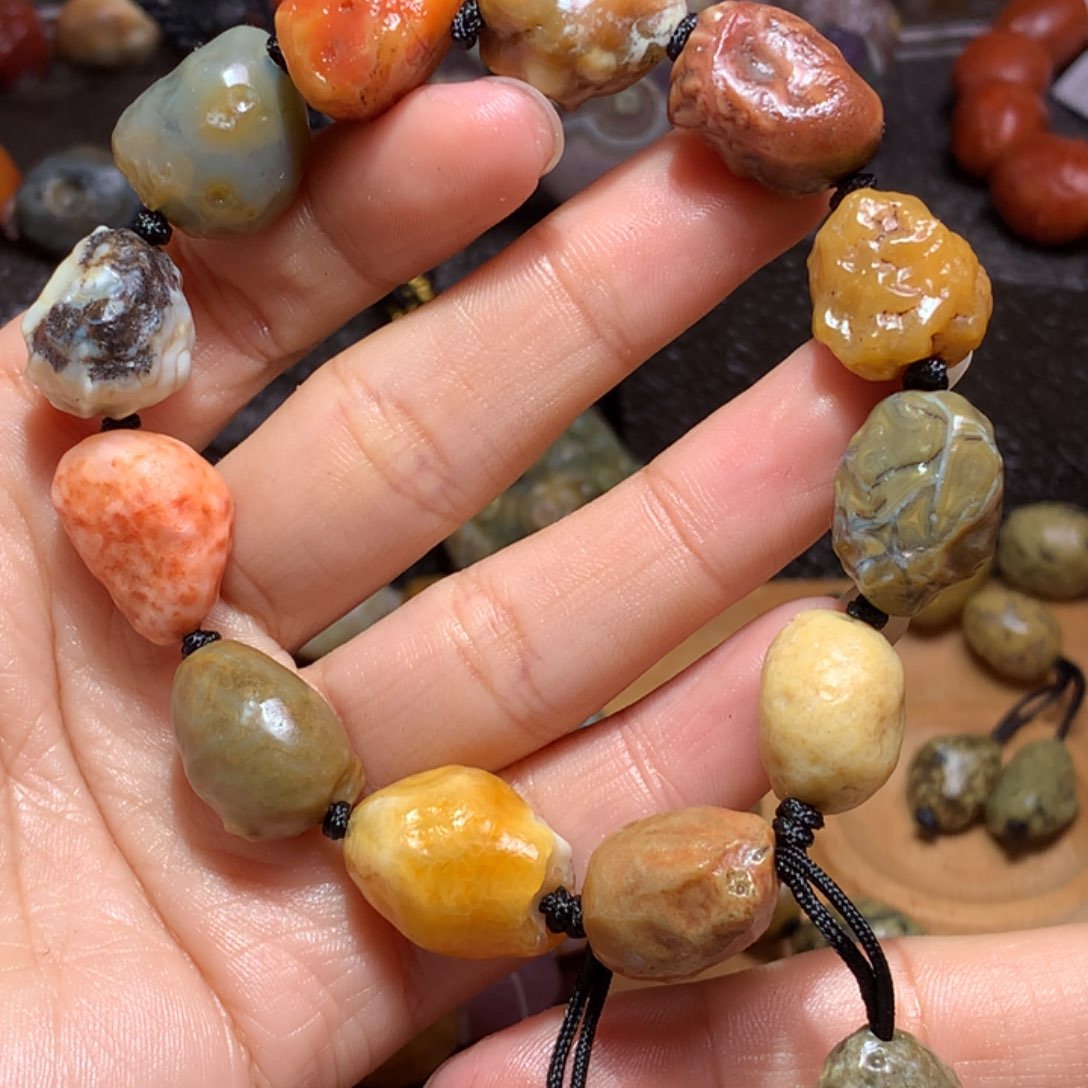 未镶嵌玛瑙/玉髓珠宝半成品