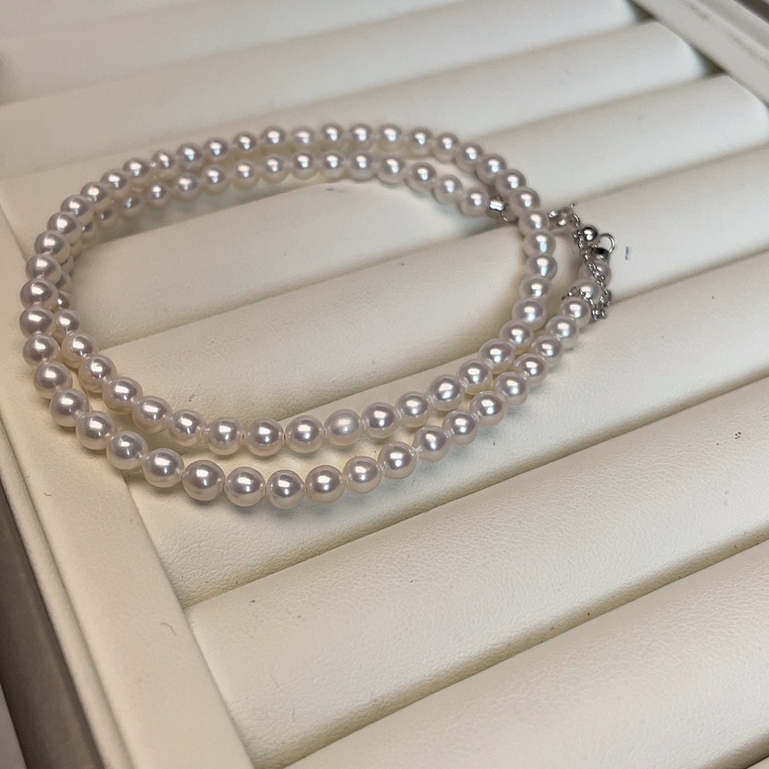 银S925镶嵌颈饰淡水珍珠