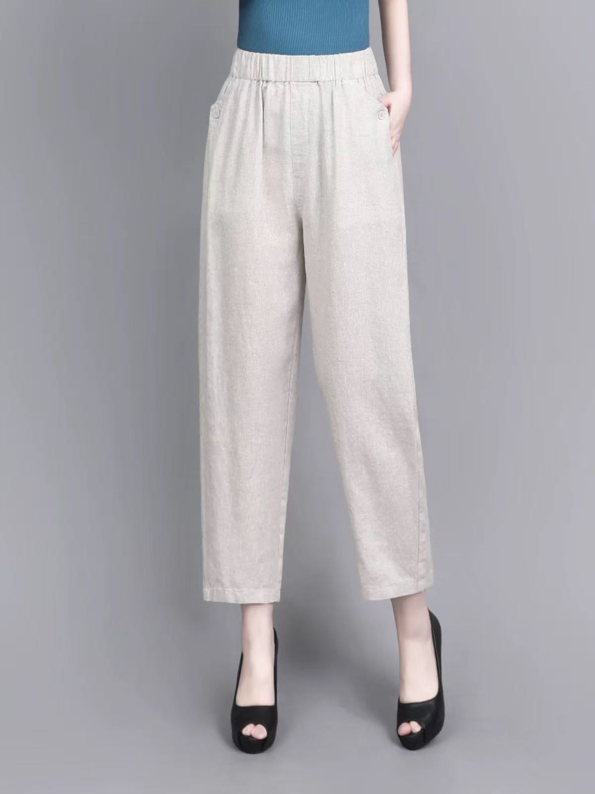 3289 时尚裤子女夏季薄款哈伦裤春秋宽松百搭休闲裤