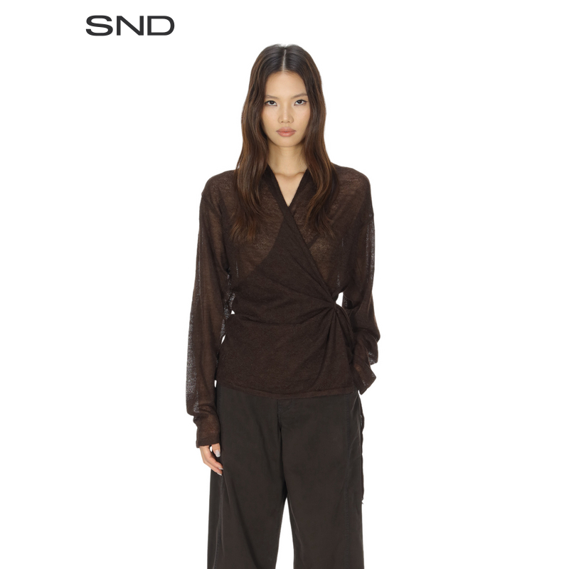 【PALOMA WOOL 设计师品牌】SND AW25 透视系带开衫女款