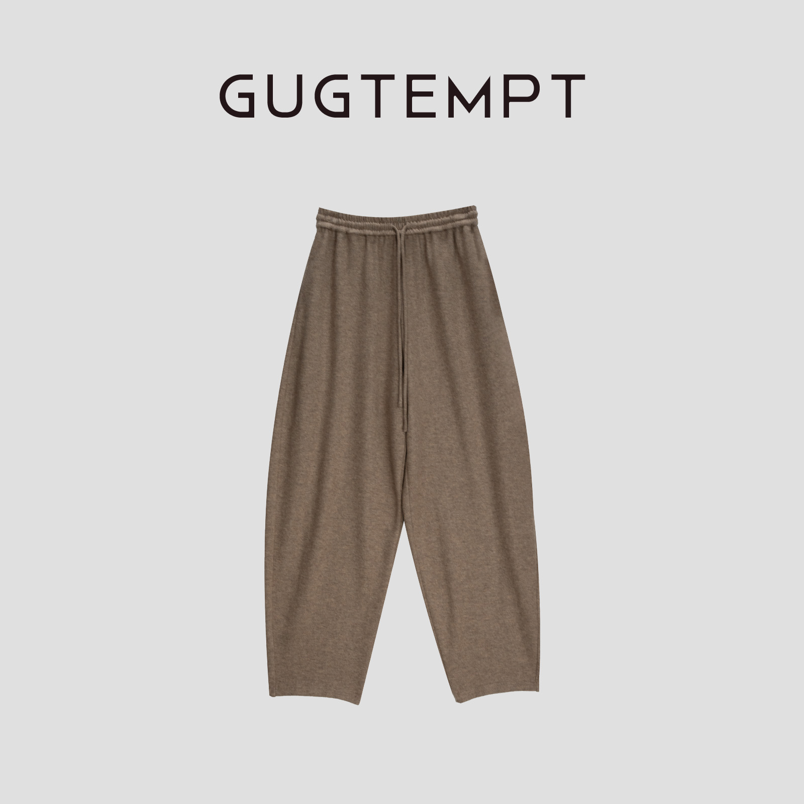 【GUGTEMPT】精仿羊毛针织抽绳气球裤KKZ53108