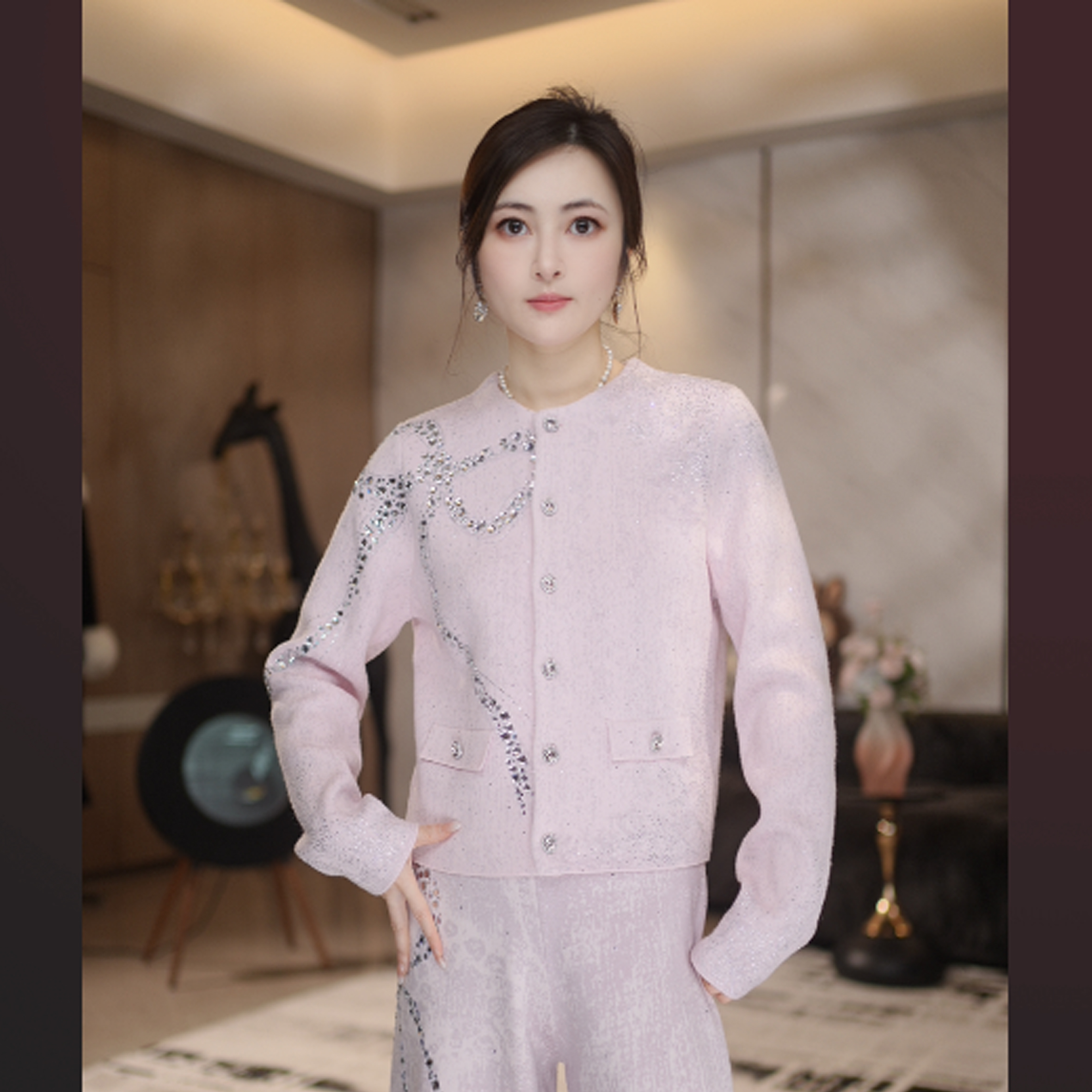【Jier吉儿】原创设计师 时尚潮牌女装法式小香风气质毛呢短款外套