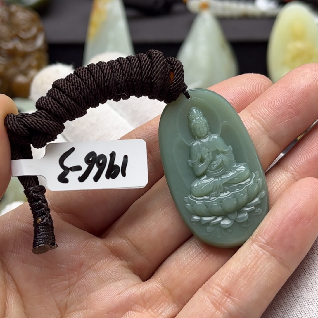 和田玉（碧玉）挂件未镶嵌