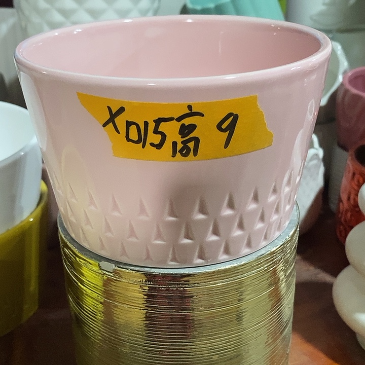 陶瓷花盆有孔 瑕疵介意勿拍 