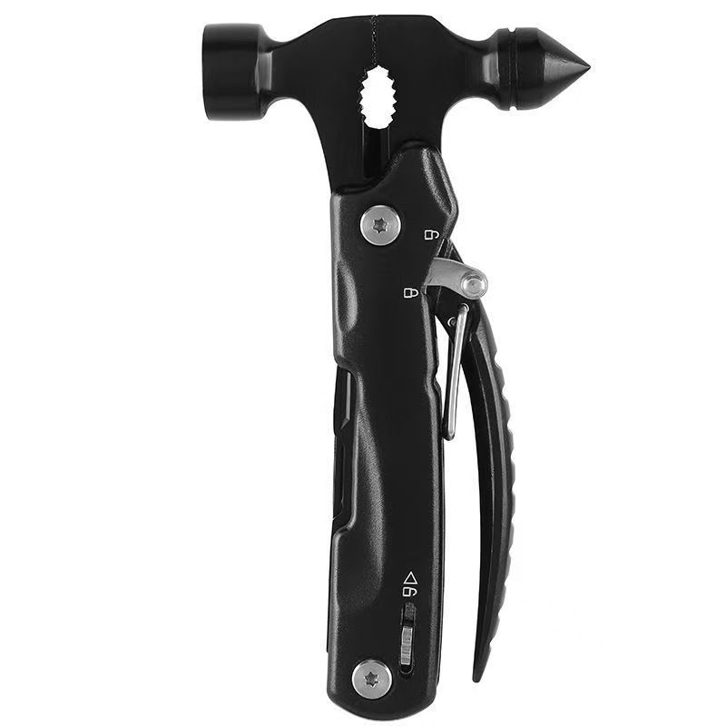 069多功能组合工具汽车安全锤户外便携车载破窗锤折叠扳手钳子