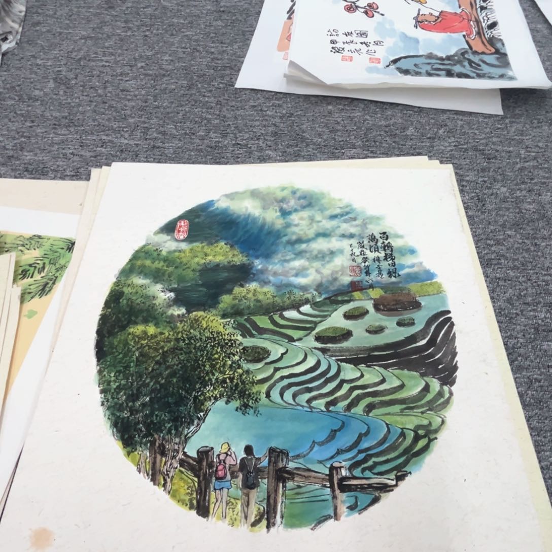 国画绿**林绘画绘画绘画