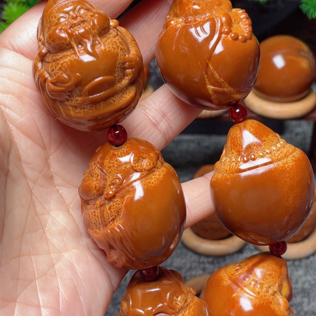 【闪购商品】橄榄核手串/手链财迷一对