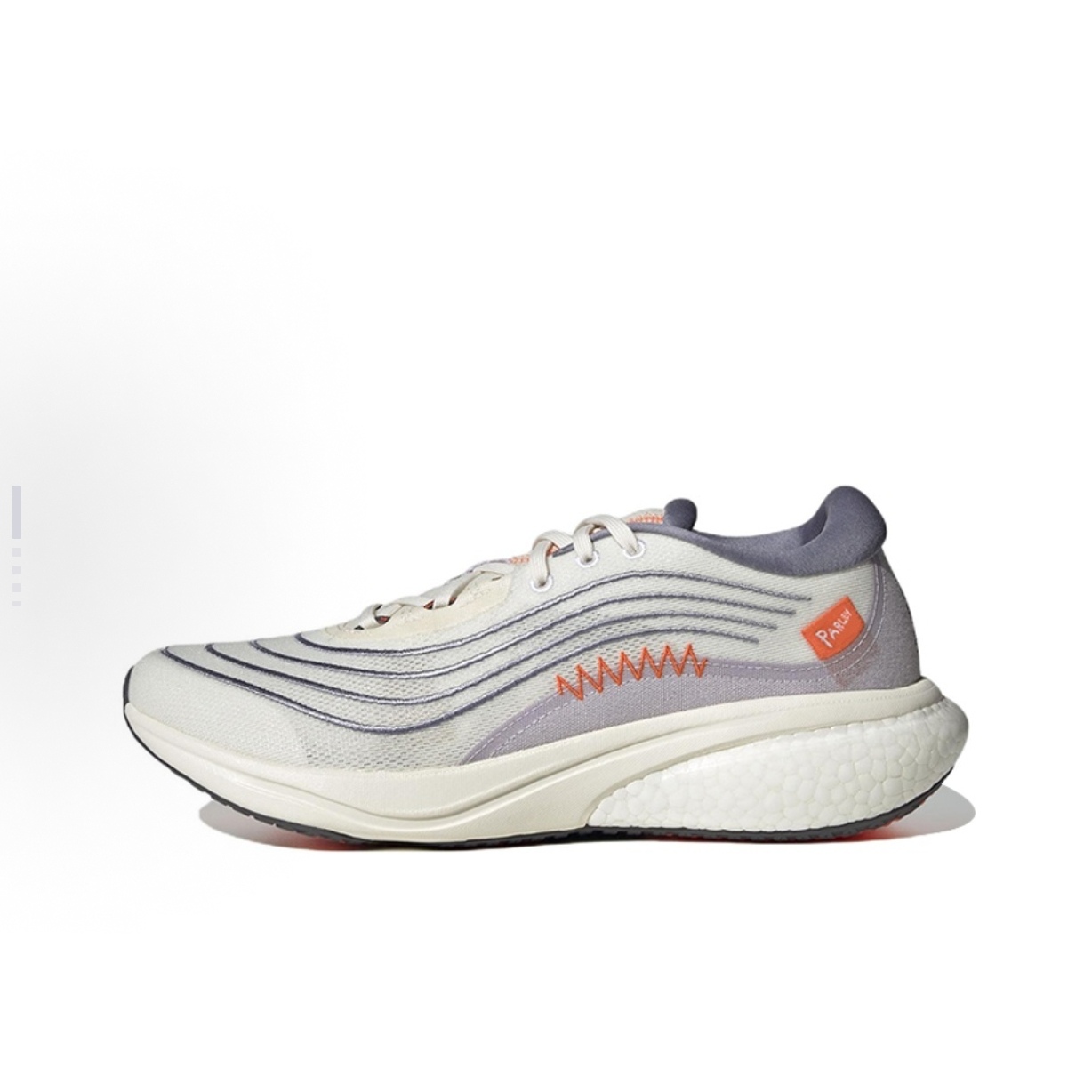 adidas Supernova 2 潮流防滑耐磨 低帮跑步鞋 男款 白灰HP2236