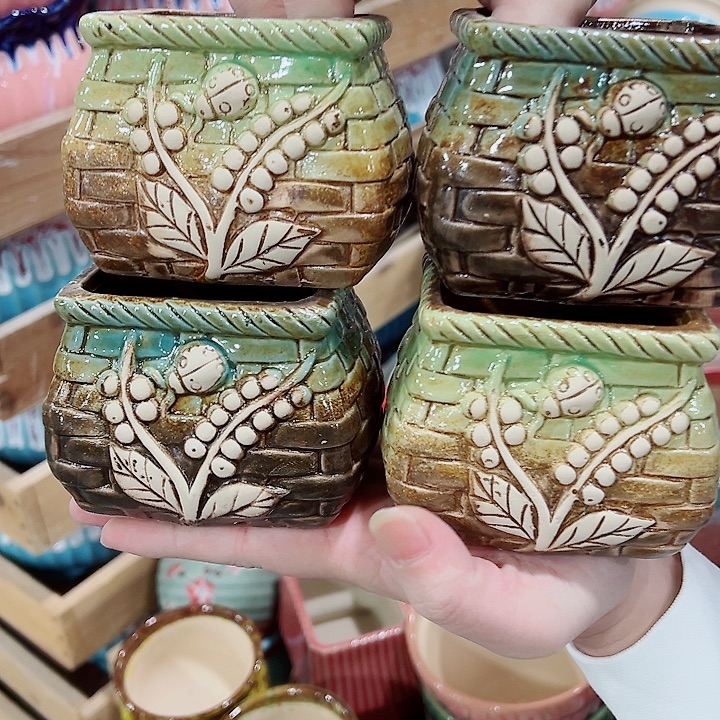 有孔，凑单福利满10元发货陶瓷多肉花盆！