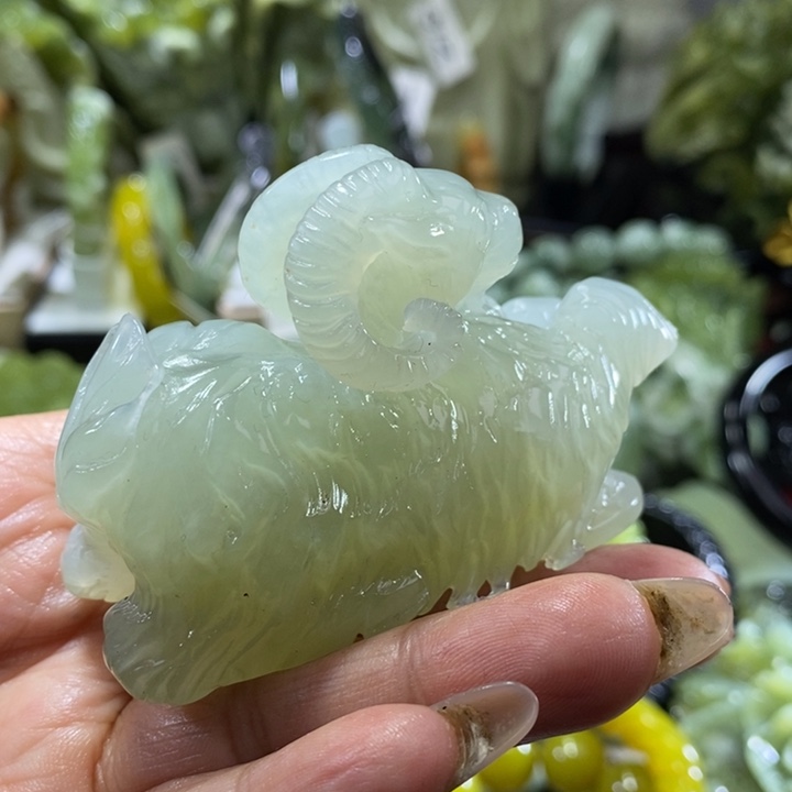 岫玉未镶嵌岫玉手把