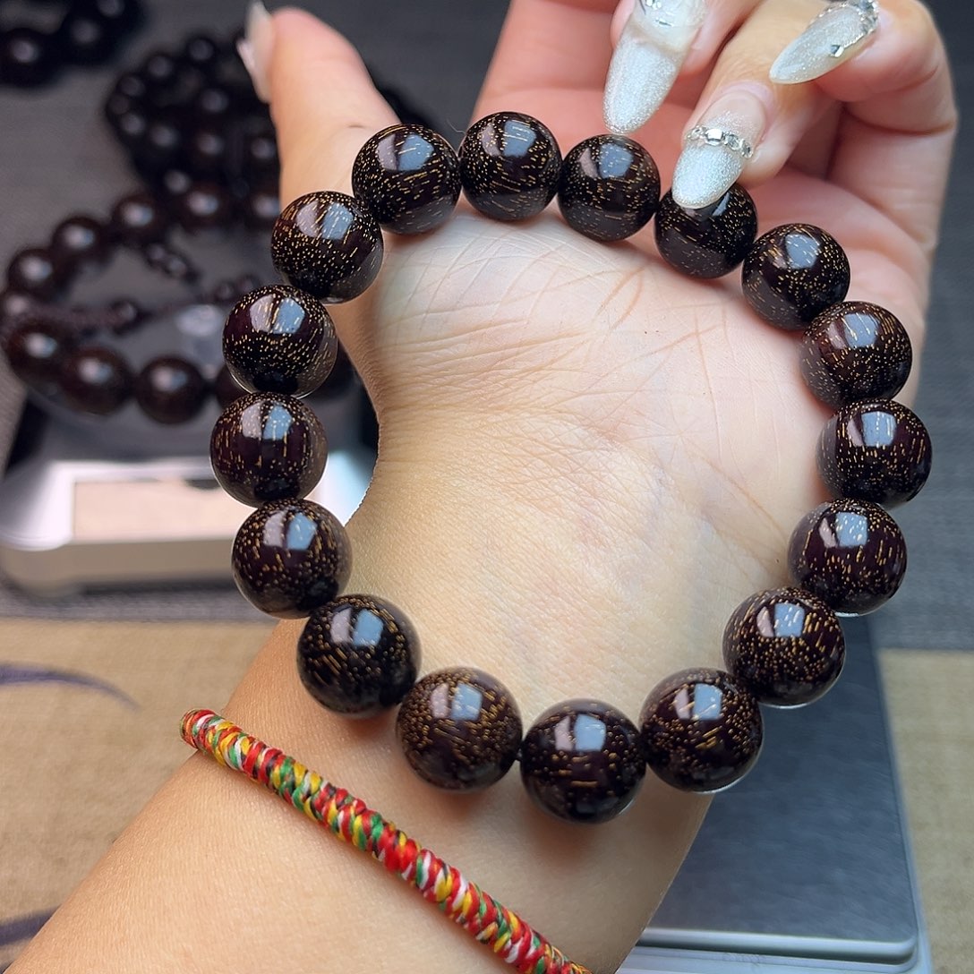 檀香紫檀（小叶紫檀）1.2单圈 爆星