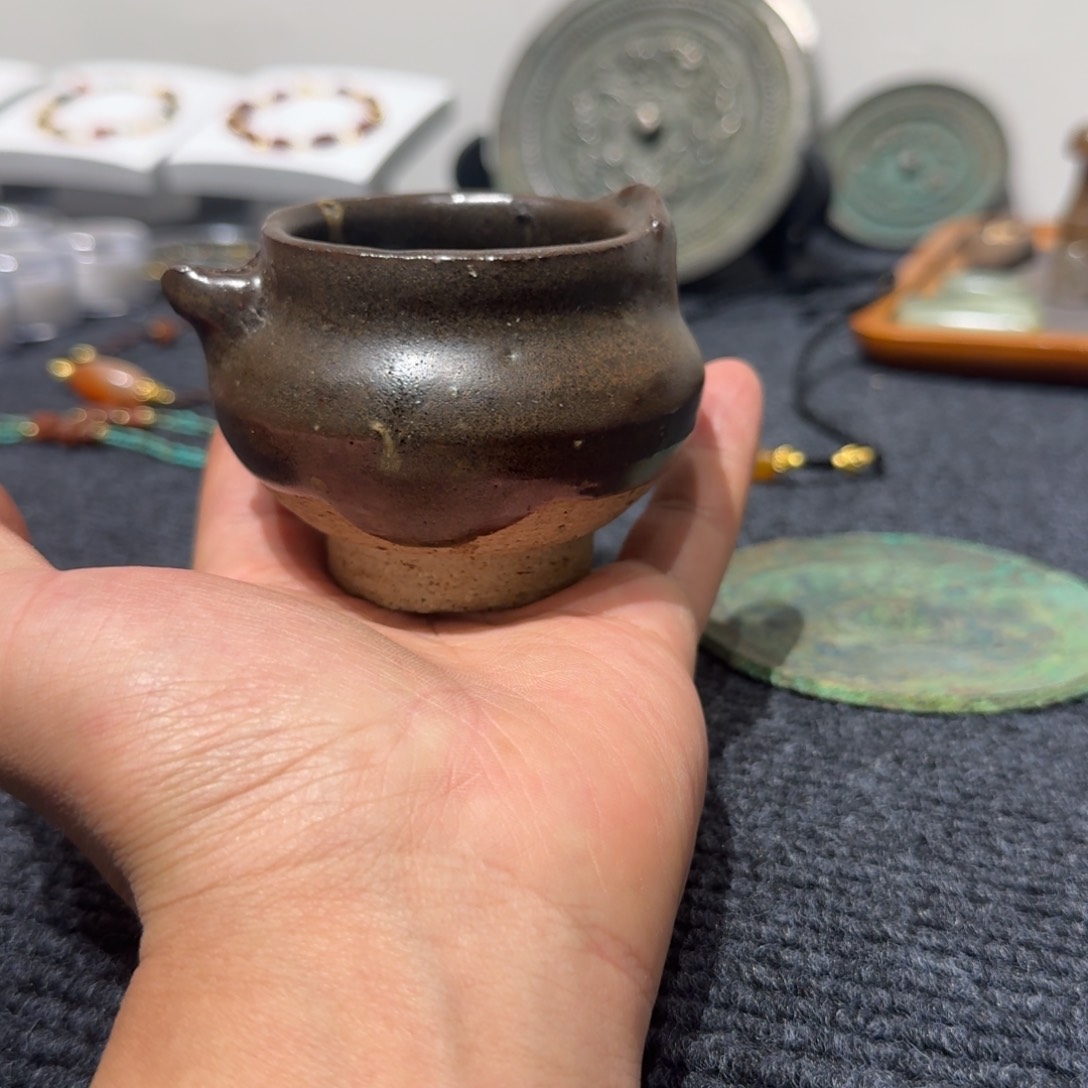 洋*仙一物一图，土陶罐