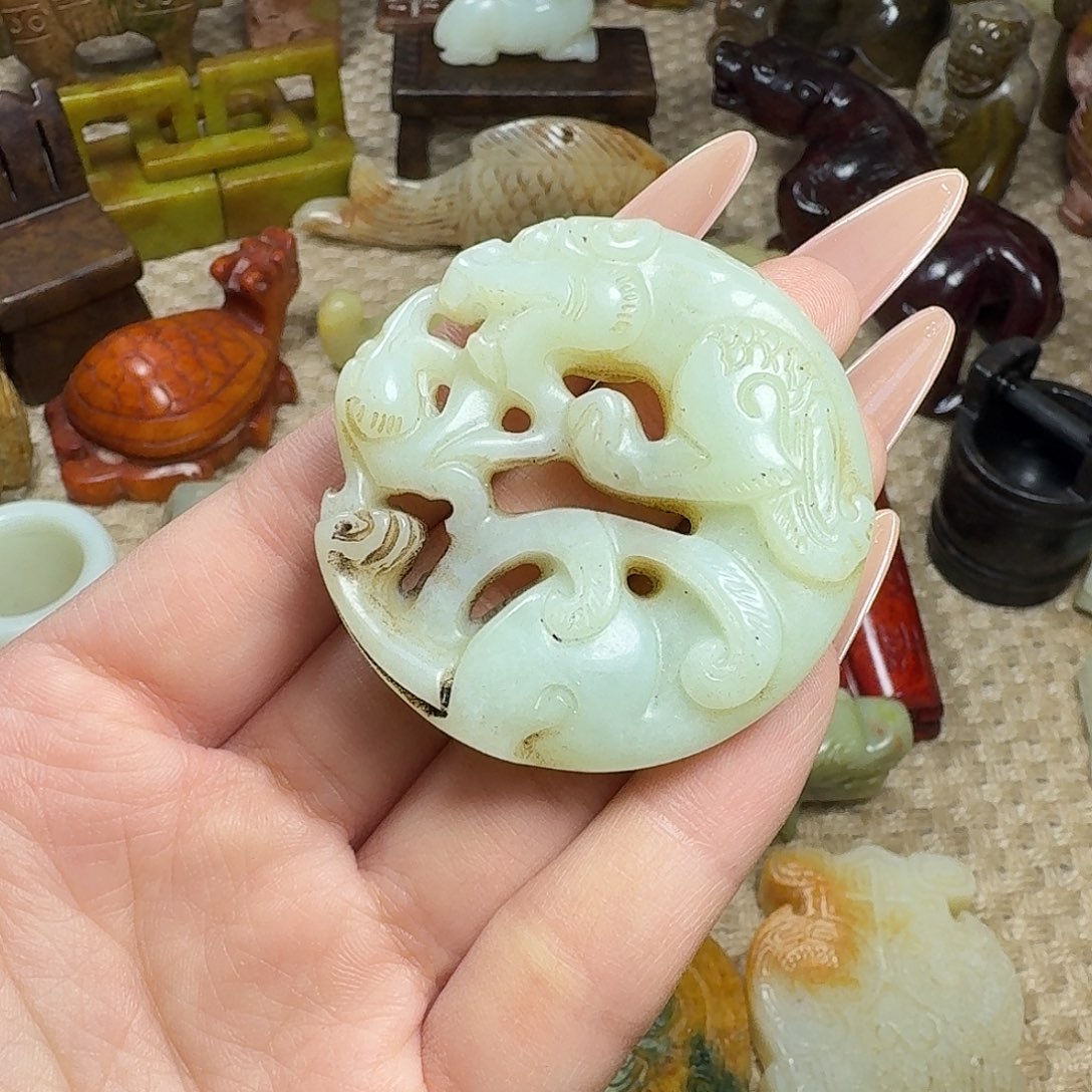 白玉菩提吊坠挂件