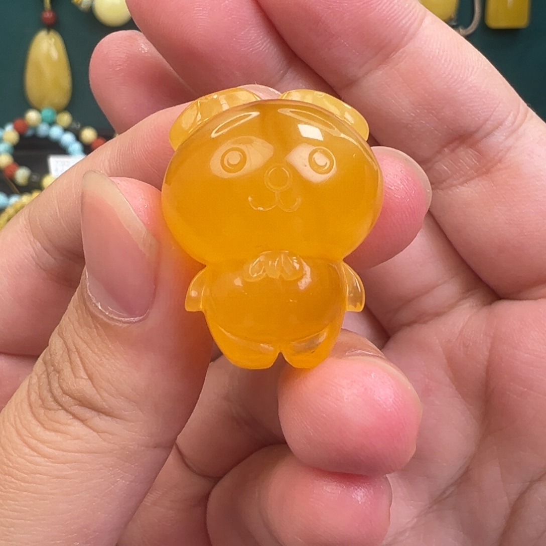 琥珀手链未镶嵌兔子