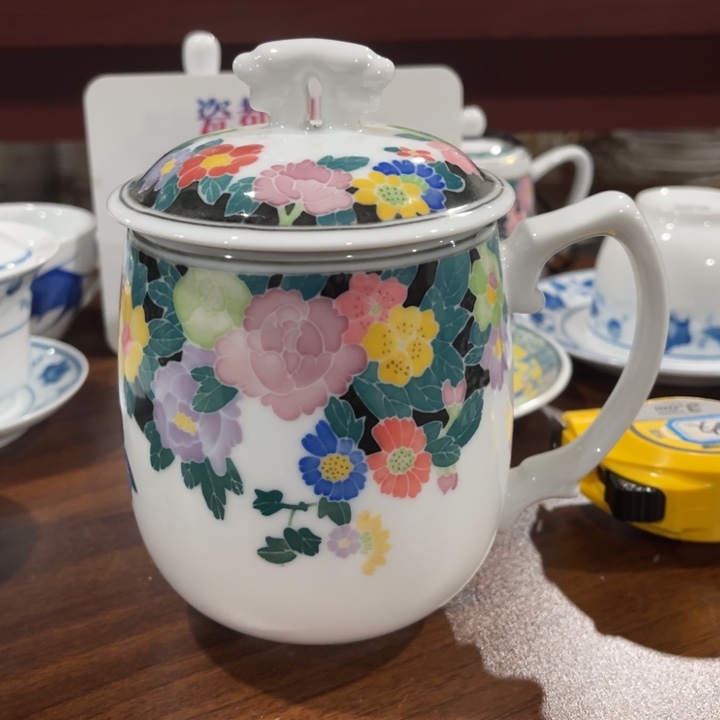 醴陵高温釉下手绘550毫升