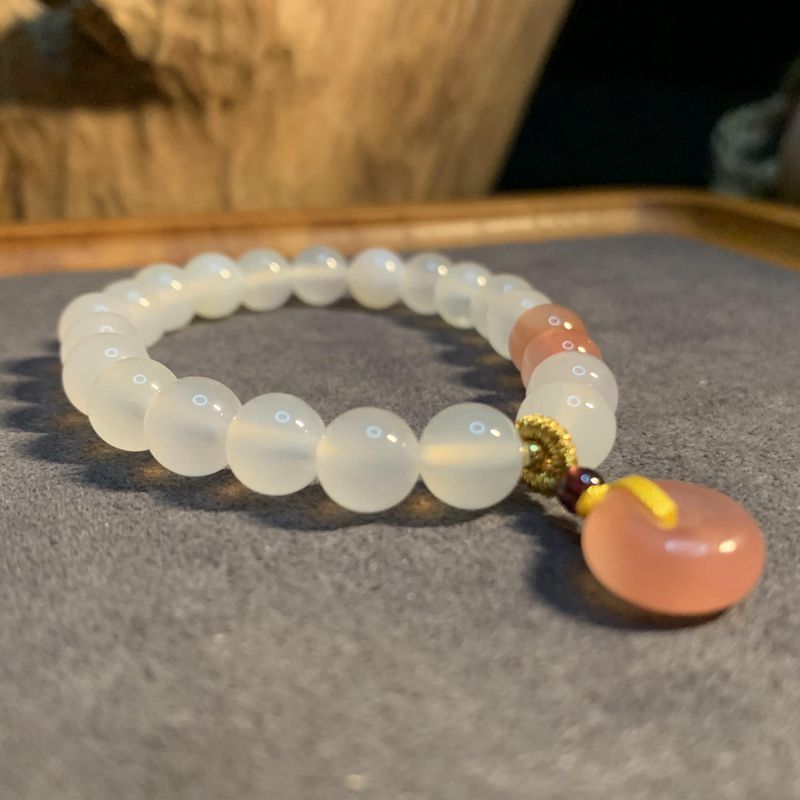 荔枝冻玛瑙手串8mm 053