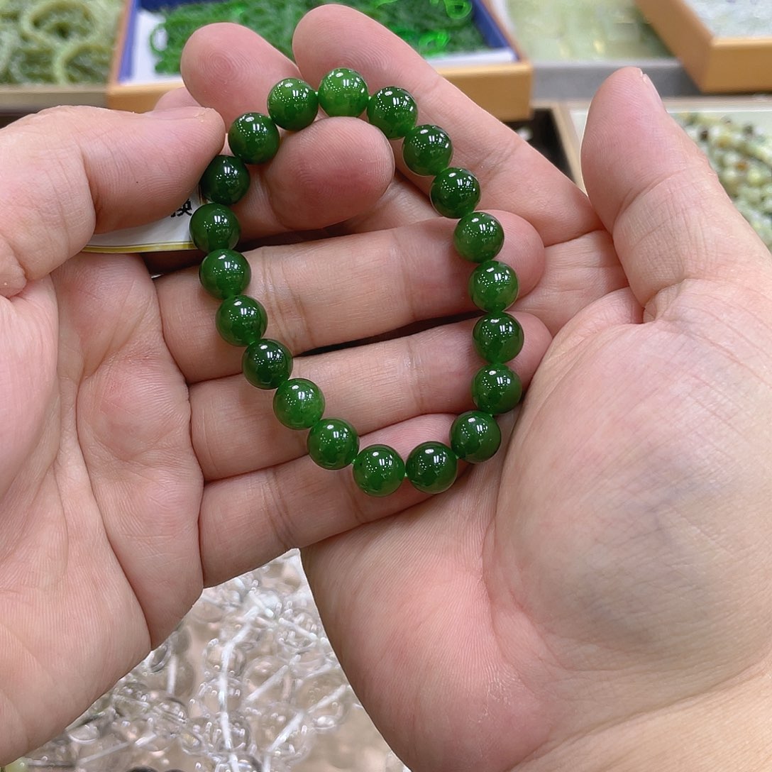 未镶嵌和田玉（碧玉）手链