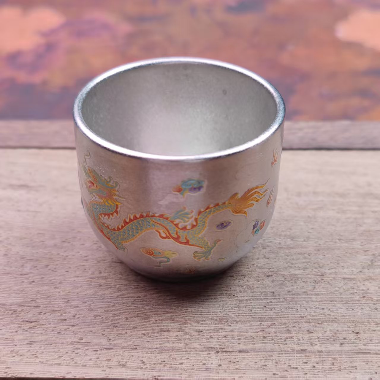 金彩凤凰主人杯钛杯A178