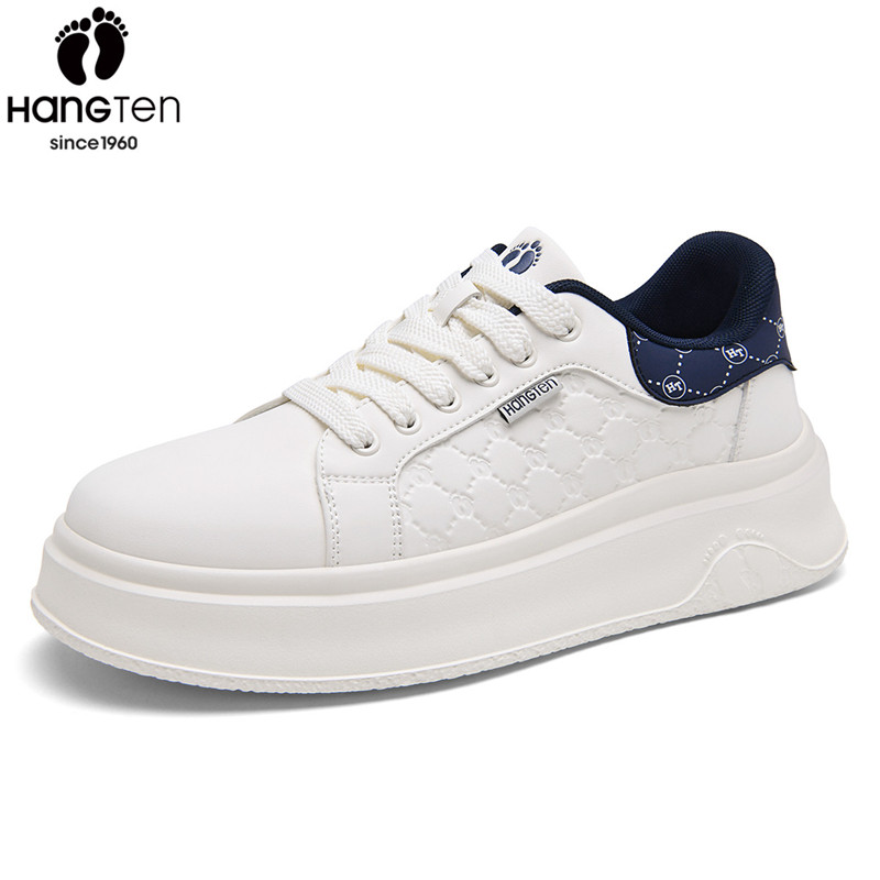 美国欢腾男鞋2025秋季新款厚底增高休闲板鞋时尚印花百搭小白鞋男