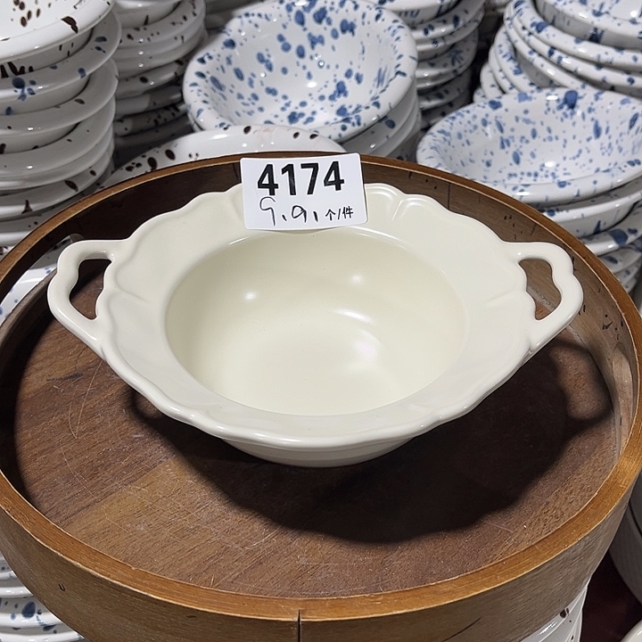 瓷微瑕外贸餐具4174
