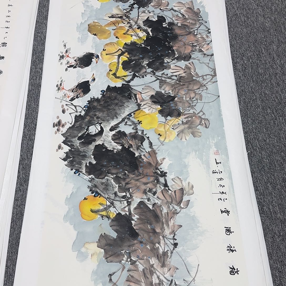 国画180*70纯手绘刘亦凌
