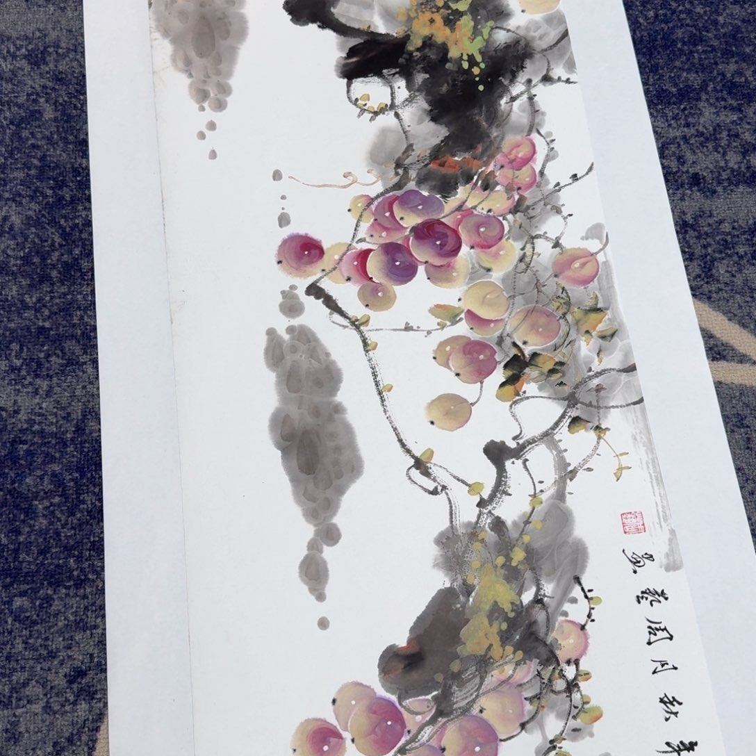 国画国画作品山水花鸟纯手绘