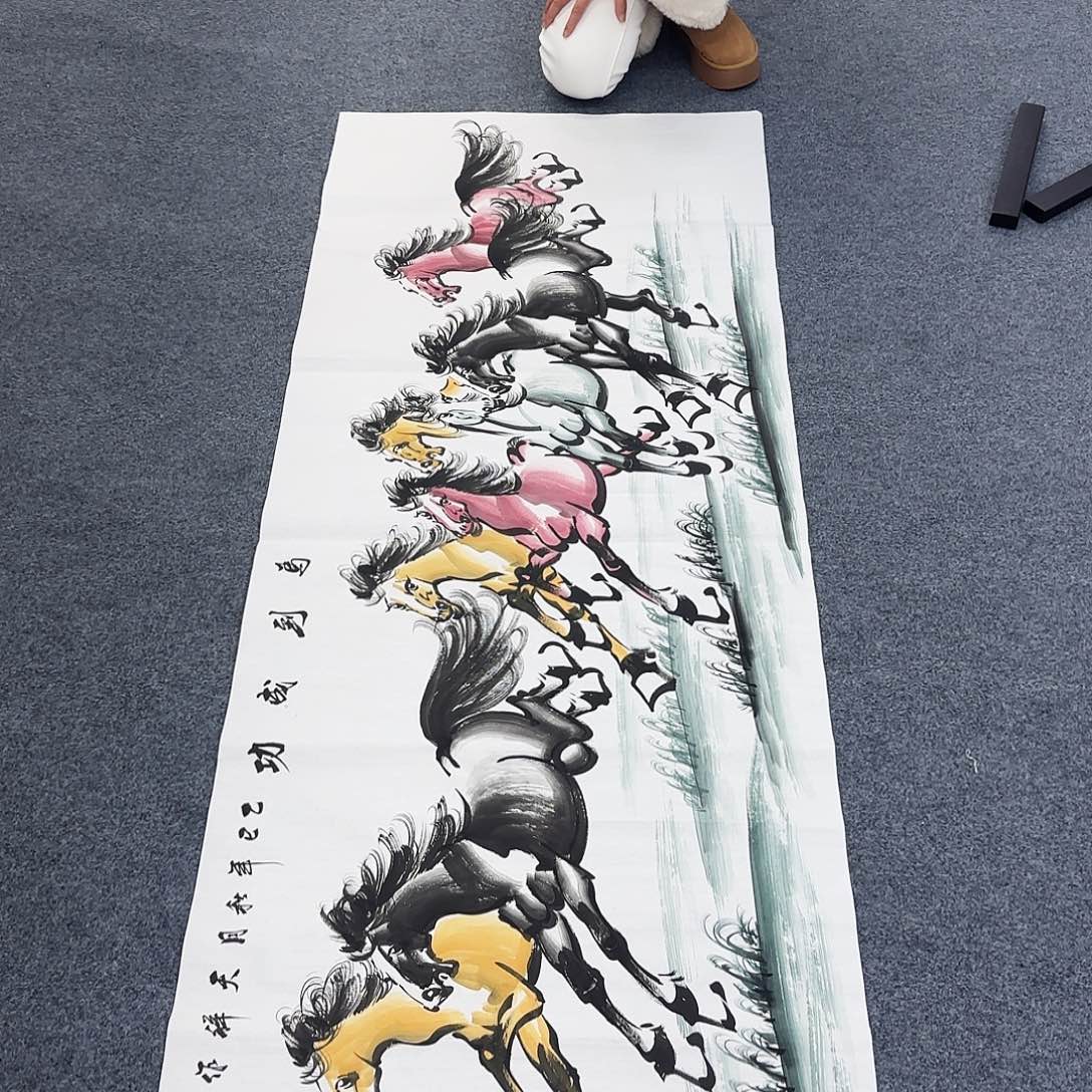 国画作品小姐姐放漏中