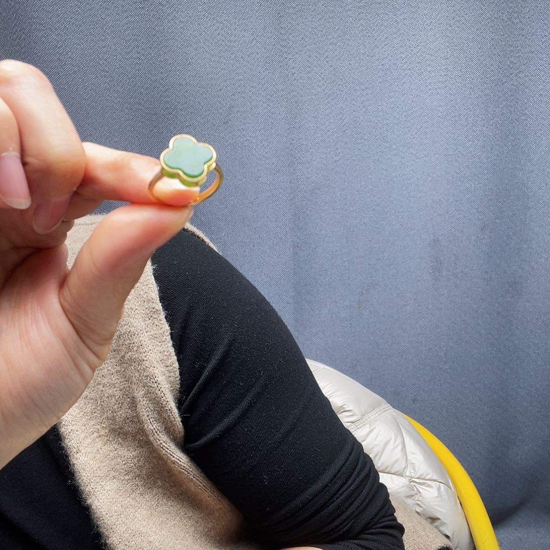 和田玉银S925镶嵌戒指