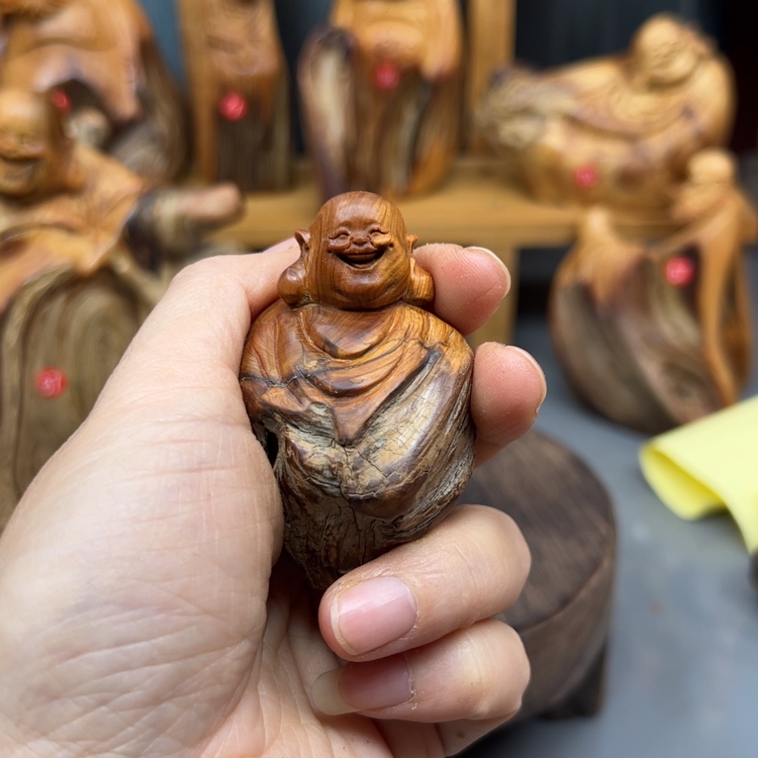 成***禅柏木崖柏木摆件手把件，