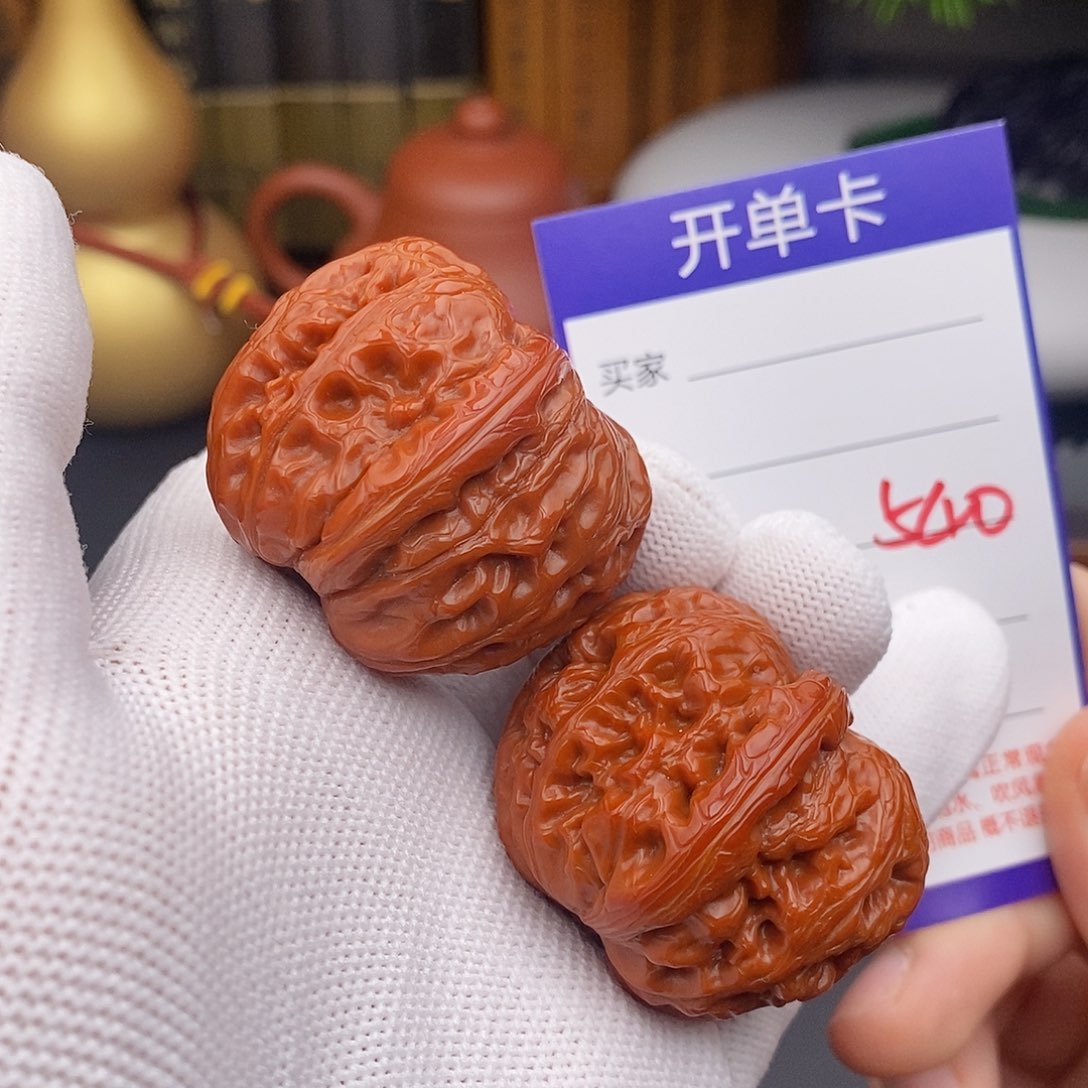 文玩核桃把件40元宝540