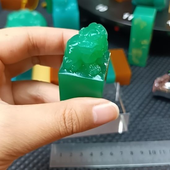 印石寿山石雅安新绿