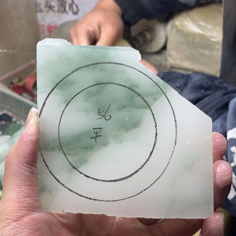 【闪购商品】石英质玉（天山翠）手镯未镶嵌依*定制手镯