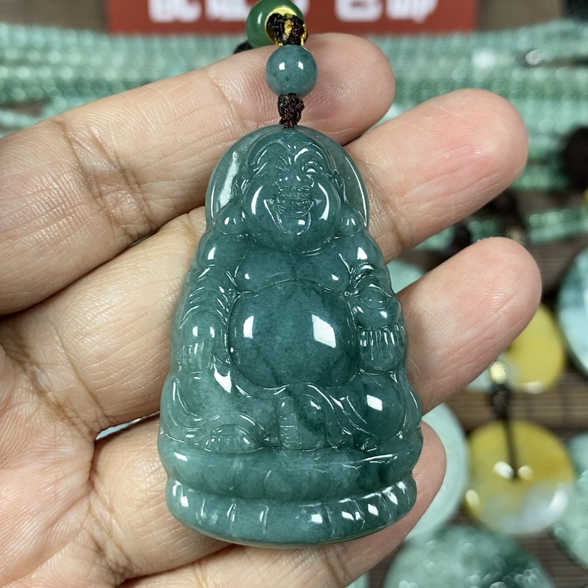 【闪购商品】翡翠颈饰未镶嵌玉吊坠翡翠玉座莲佛