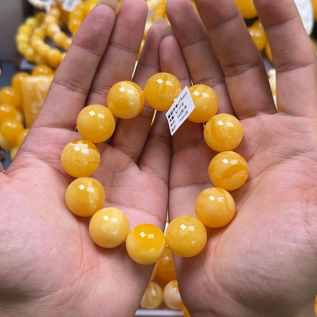 未镶嵌蜜蜡珠宝奇石19mm