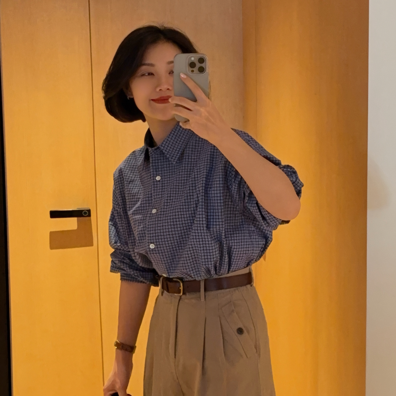 XIYE&W【留学生】格子衬衫