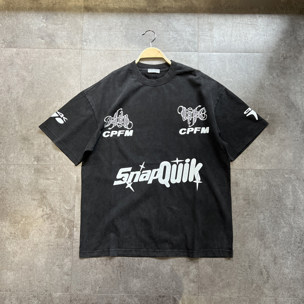 特价清货！300克重磅复古机车文化做旧骑行嘻哈体恤简约短袖T恤潮t