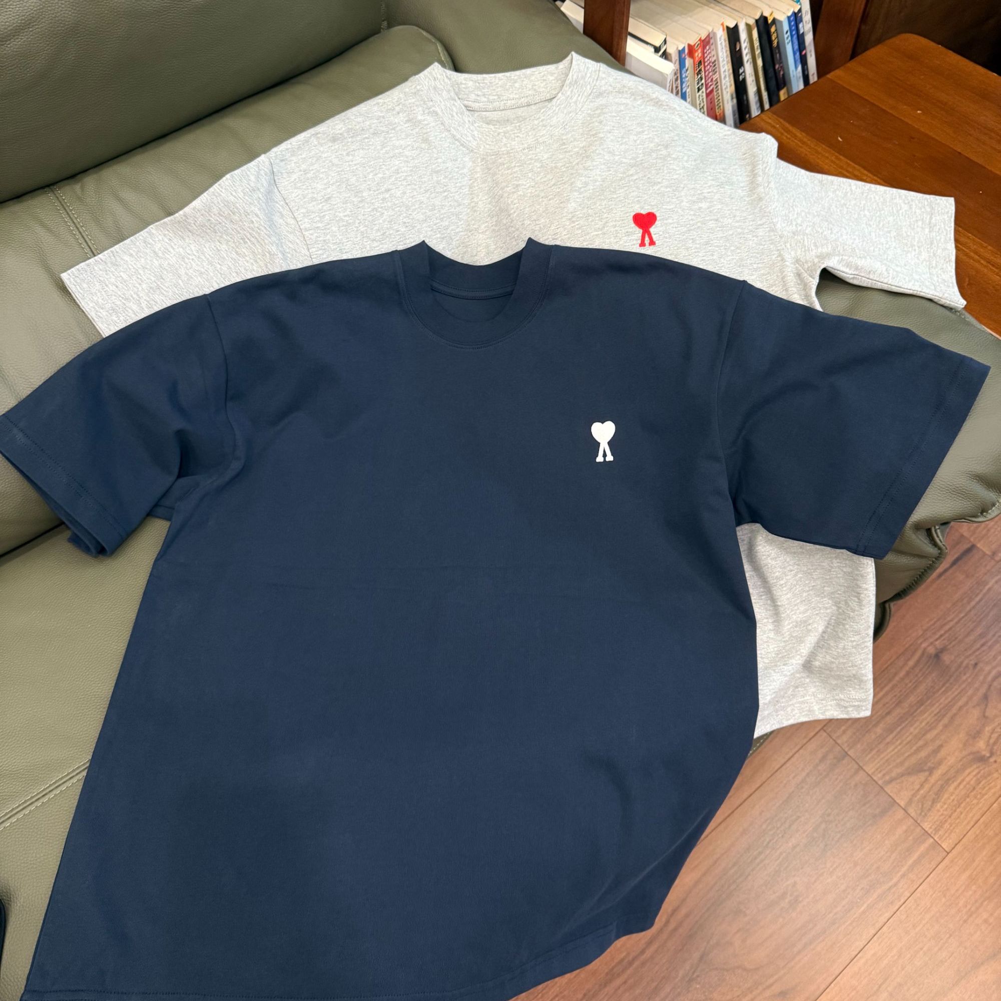 宽松【红心刺绣短袖】男女同款D28212