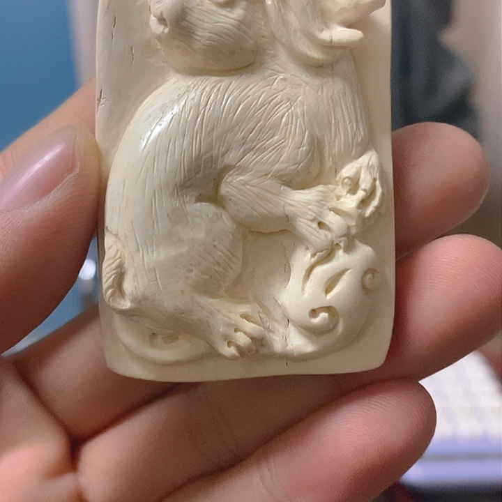 天然猛犸牙雕刻残次品